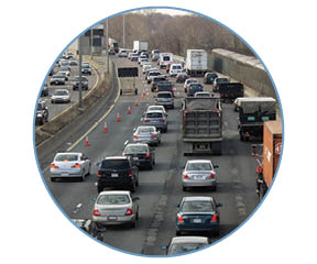 Image of highway congestion.